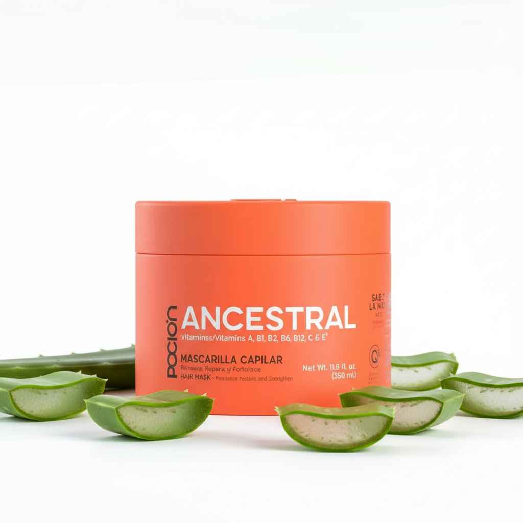 Poción Ancestral Mascarilla Capilar Aloe Reparación 350ml
