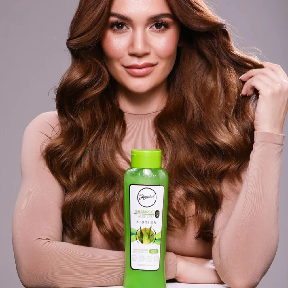 Anyeluz Biotin Aloe Shampoo 500ml Hair Regrowth Hydrating Formula