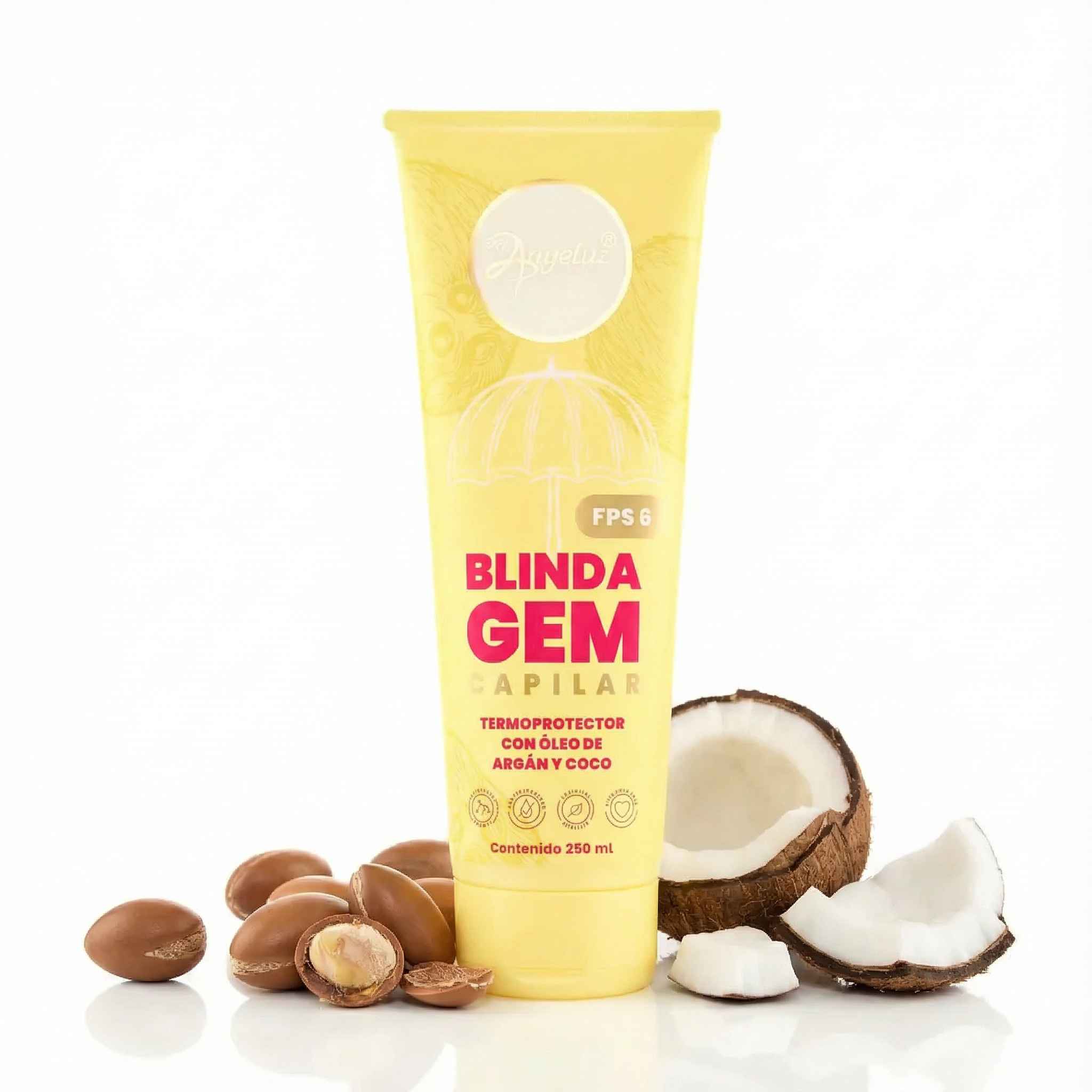 Anyeluz Blindagem Capilar Termoprotector Argán y Coco 250ml