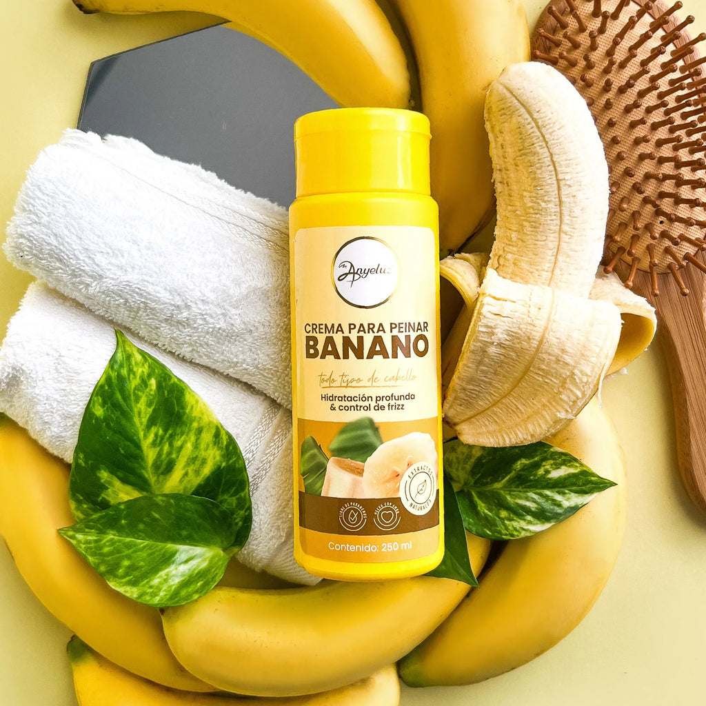 Anyeluz Banana Hair Styling Cream 250ml Softness Shine Anti Frizz