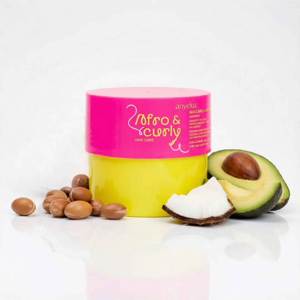 Curly Hair Mask Deep Conditioner Coconut Argan Avocado