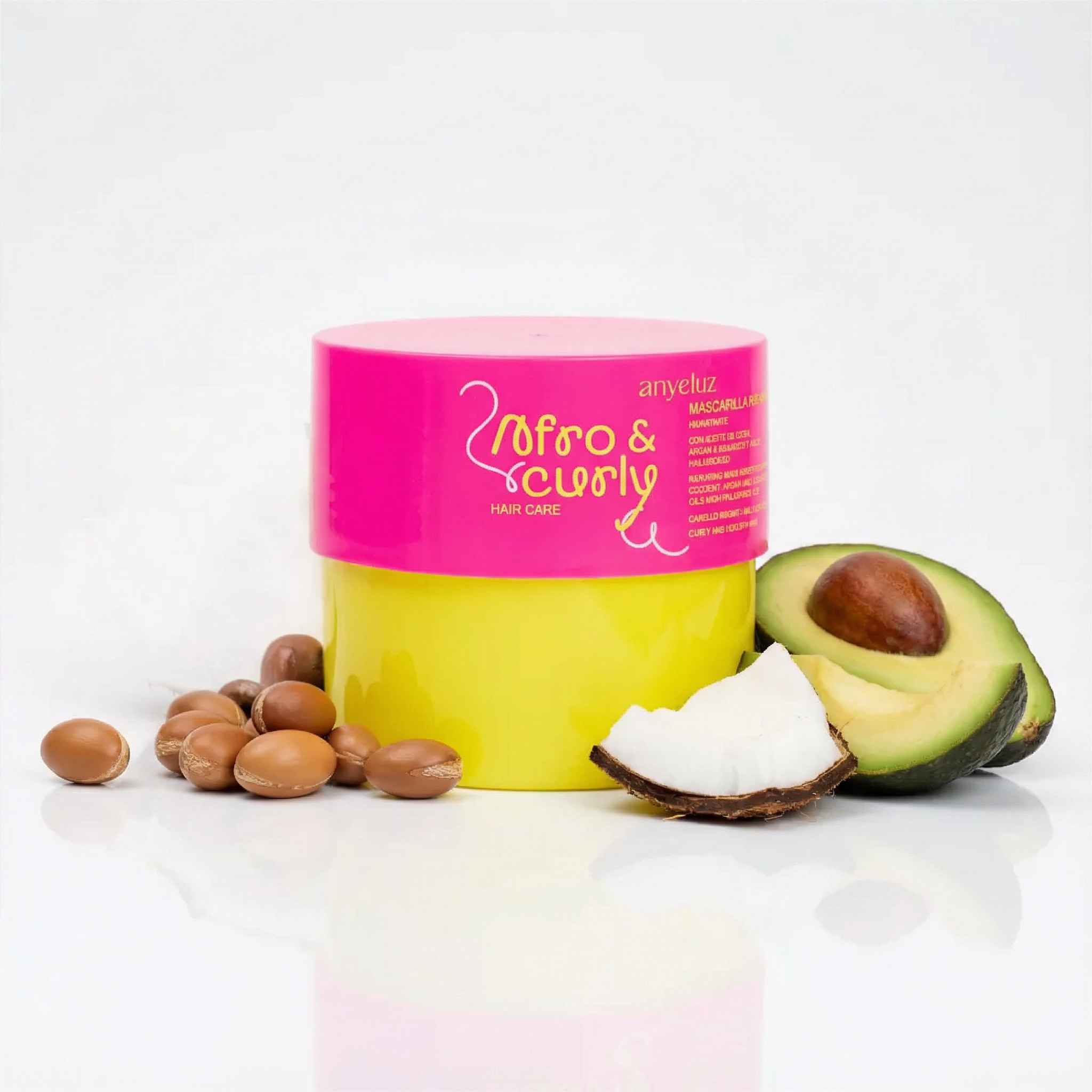 Curly Hair Mask Deep Conditioner Coconut Argan Avocado