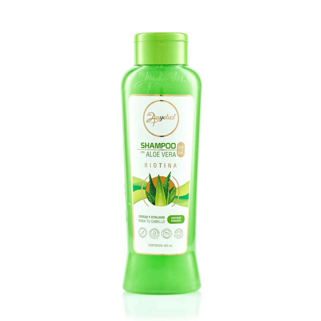 Anyeluz Biotin Aloe Shampoo 500ml Hair Regrowth Hydrating Formula