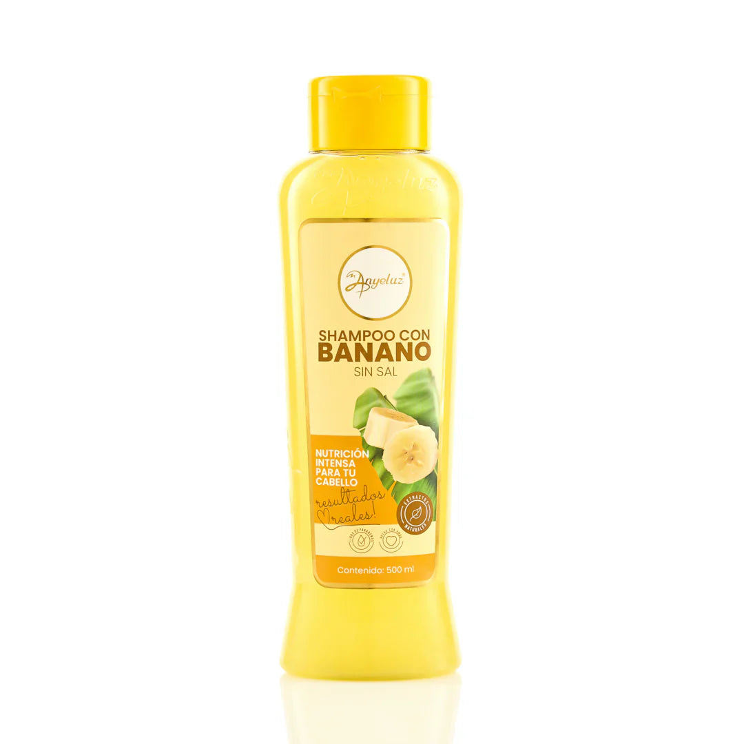 Anyeluz Banana Hair Shampoo 500ml Softness Shine Sulfate Free