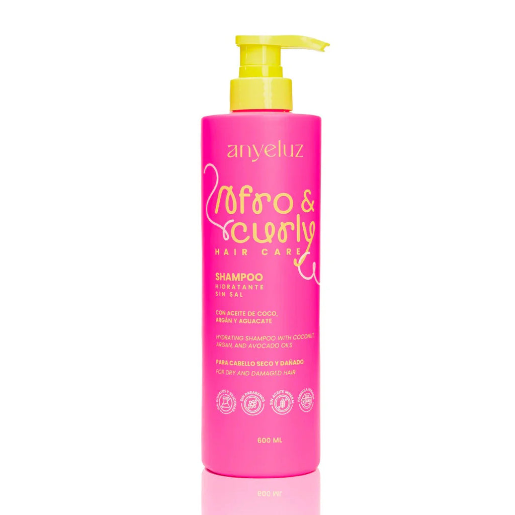 Curly Hair Hydrating Shampoo 600ml Coconut Argan Avocado Oils
