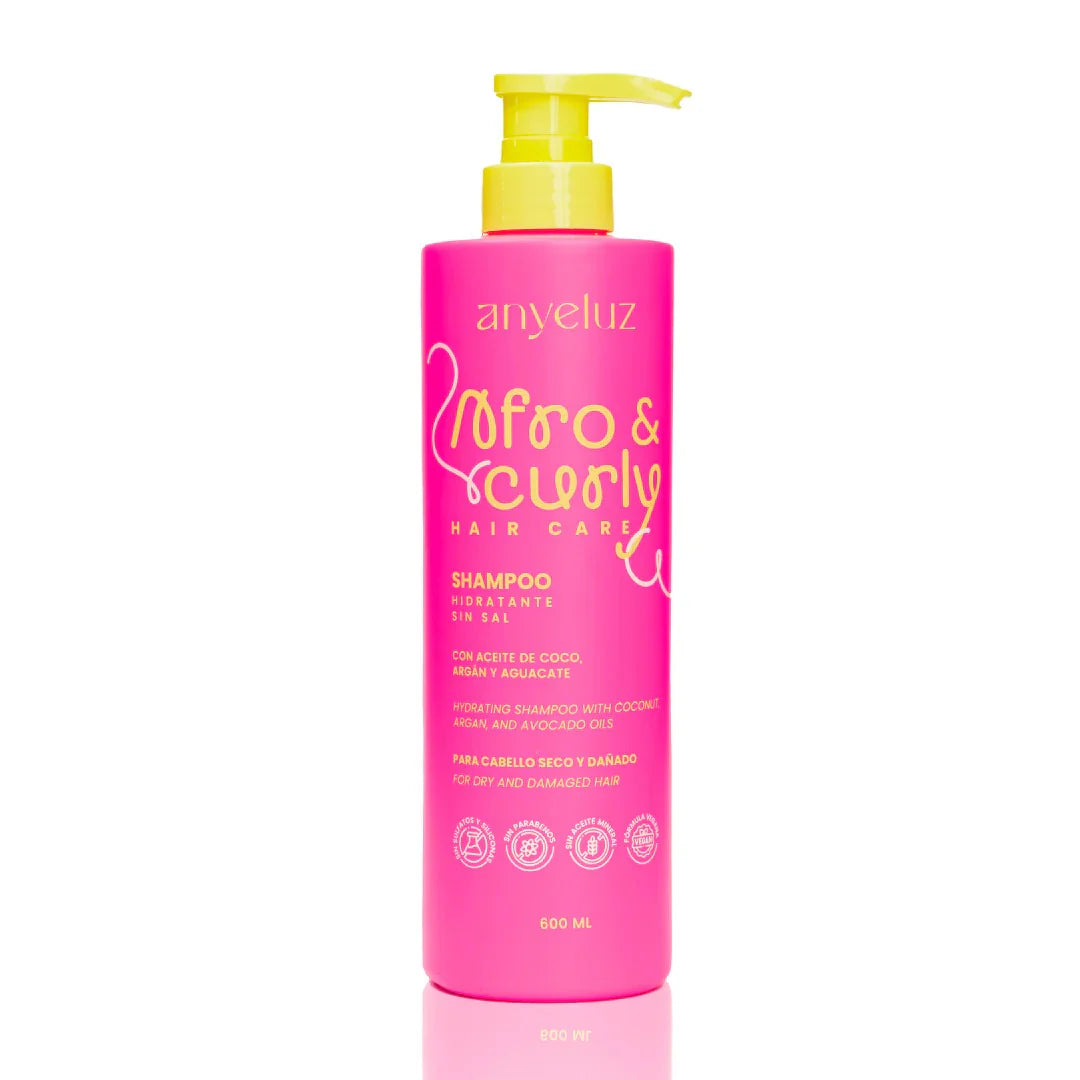 Curly Hair Hydrating Shampoo 600ml Coconut Argan Avocado Oils