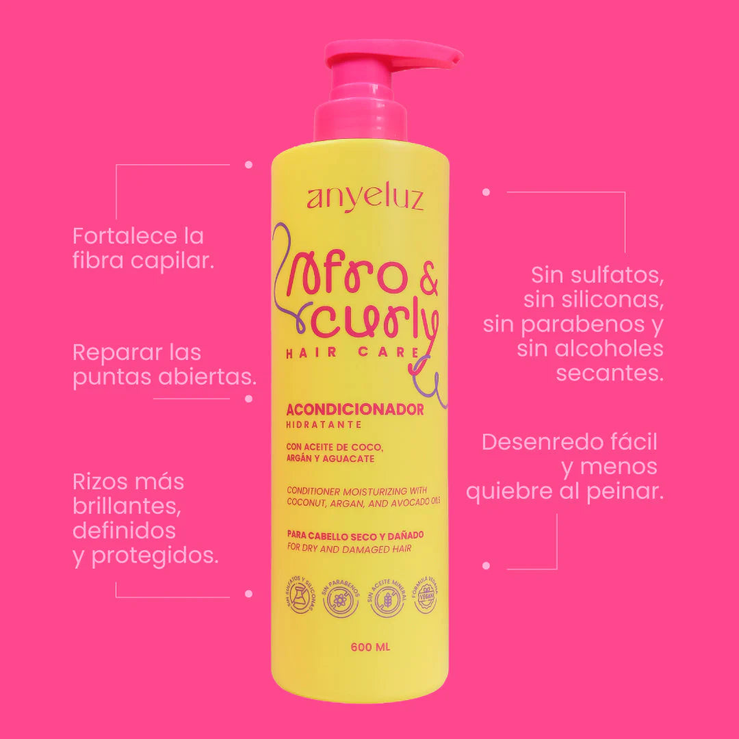 Anyeluz Afro Curly Conditioner 500ml Hydrating Anti Frizz Curl Care