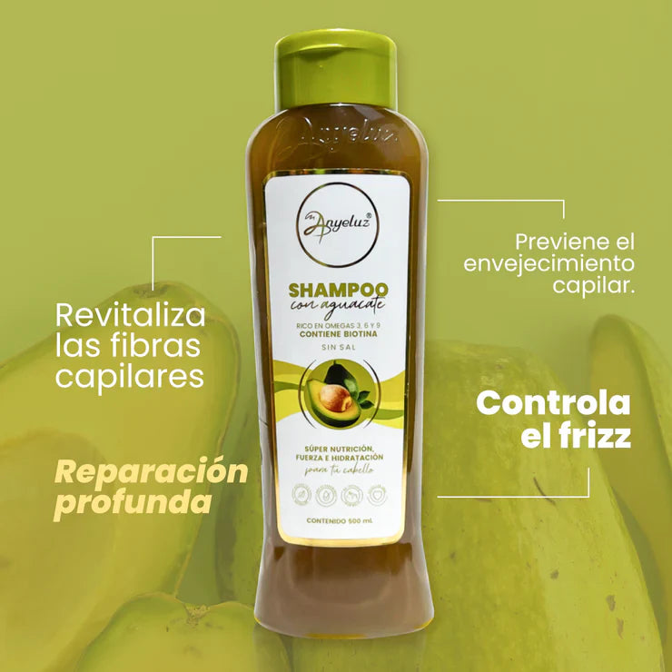 Anyeluz Avocado Hair Shampoo 500ml Nourishing Sulfate Free