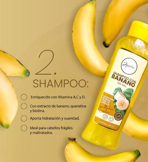Anyeluz Banana Hair Shampoo 500ml Softness Shine Sulfate Free
