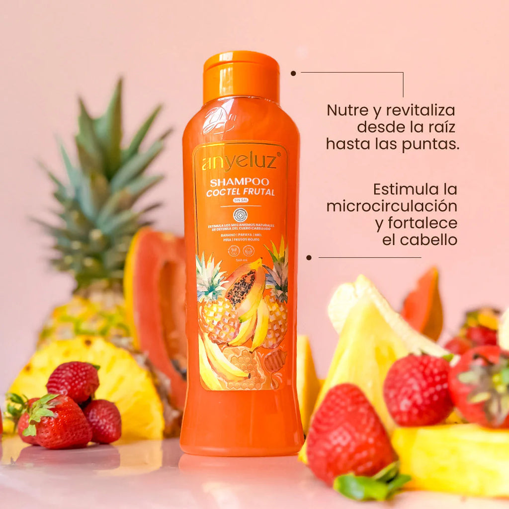Anyeluz Fruit Hair Shampoo 500ml Shine Hydration Strength