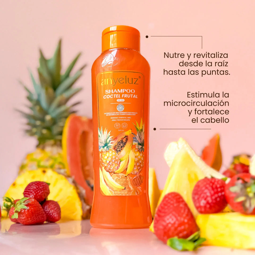 Anyeluz Fruit Hair Shampoo 500ml Shine Hydration Strength