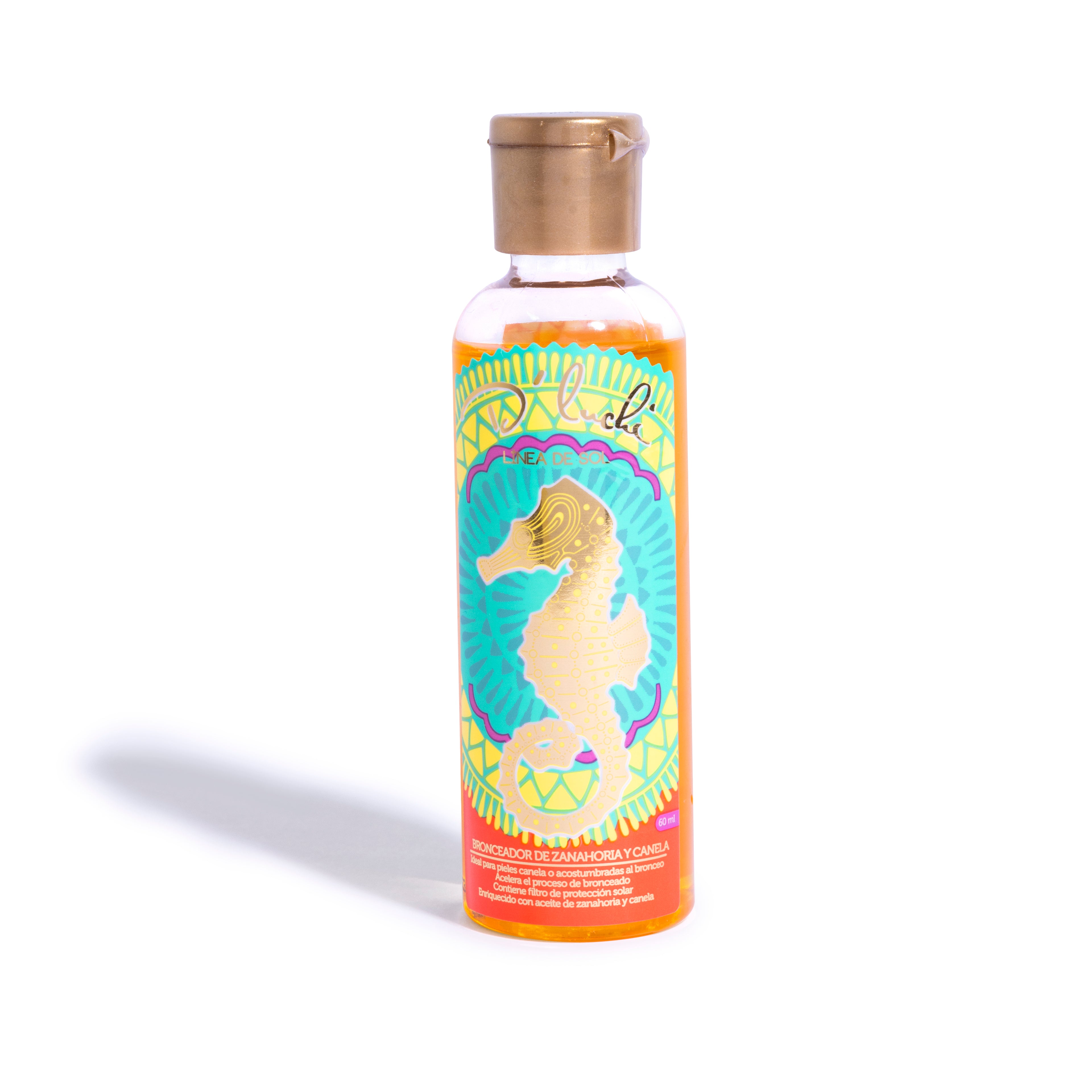 Mini Bronceador de Zanahoria y Canela D’Luchi 60 ml – Bronceado Rápido