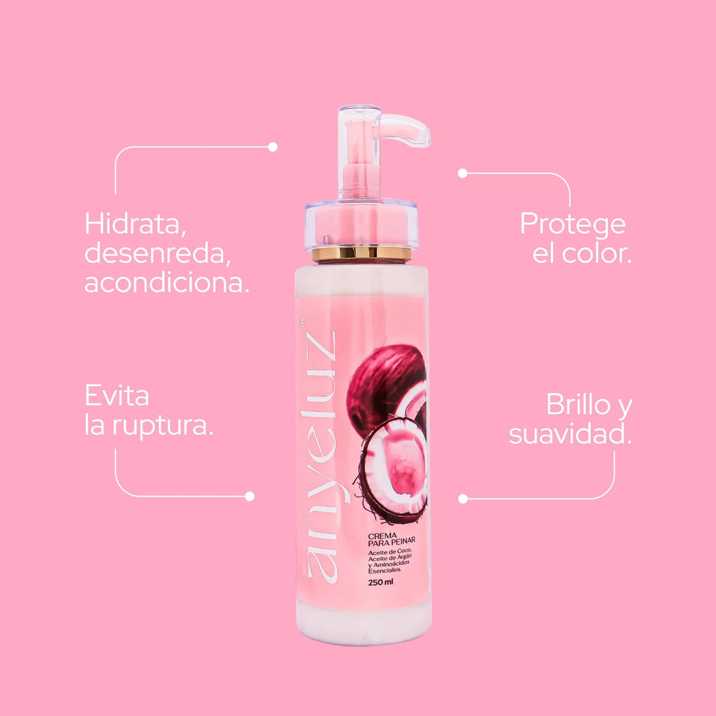 Anyeluz Crema Para Peinar Coco Argán 250ml
