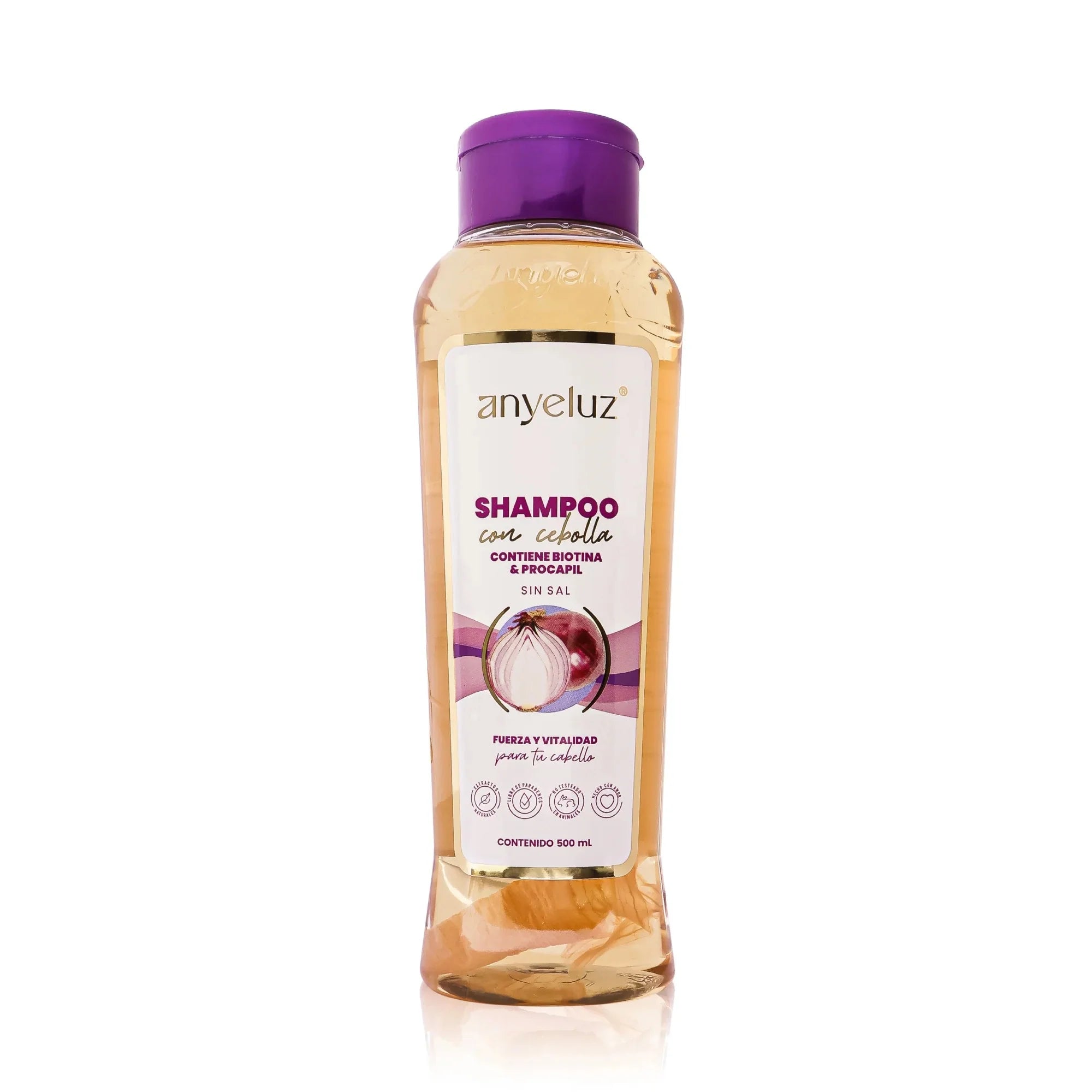 Anyeluz Onion Shampoo 500ml Strengthening Hair Regrowth Formula