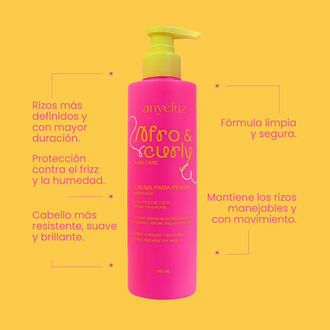 Curly Hair Hydrating Shampoo 600ml Coconut Argan Avocado Oils