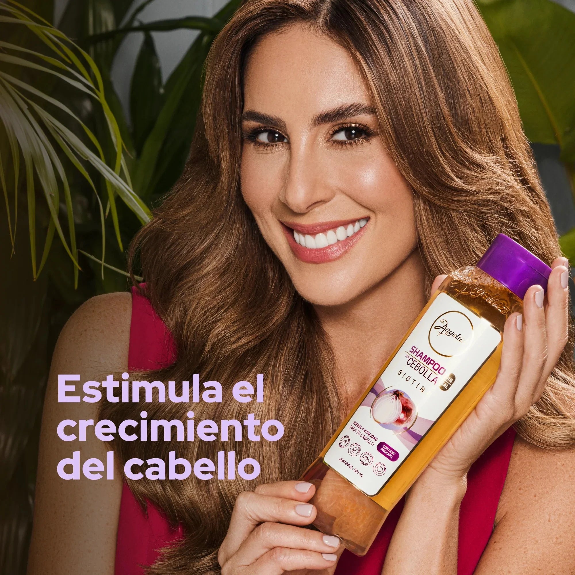 Anyeluz Onion Shampoo 500ml Strengthening Hair Regrowth Formula