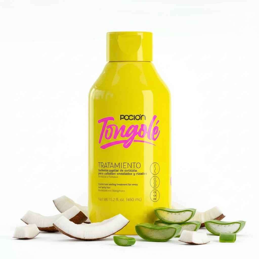Poción Tongolé Tratamiento Para Rizos y Ondas 450ml Anti Frizz