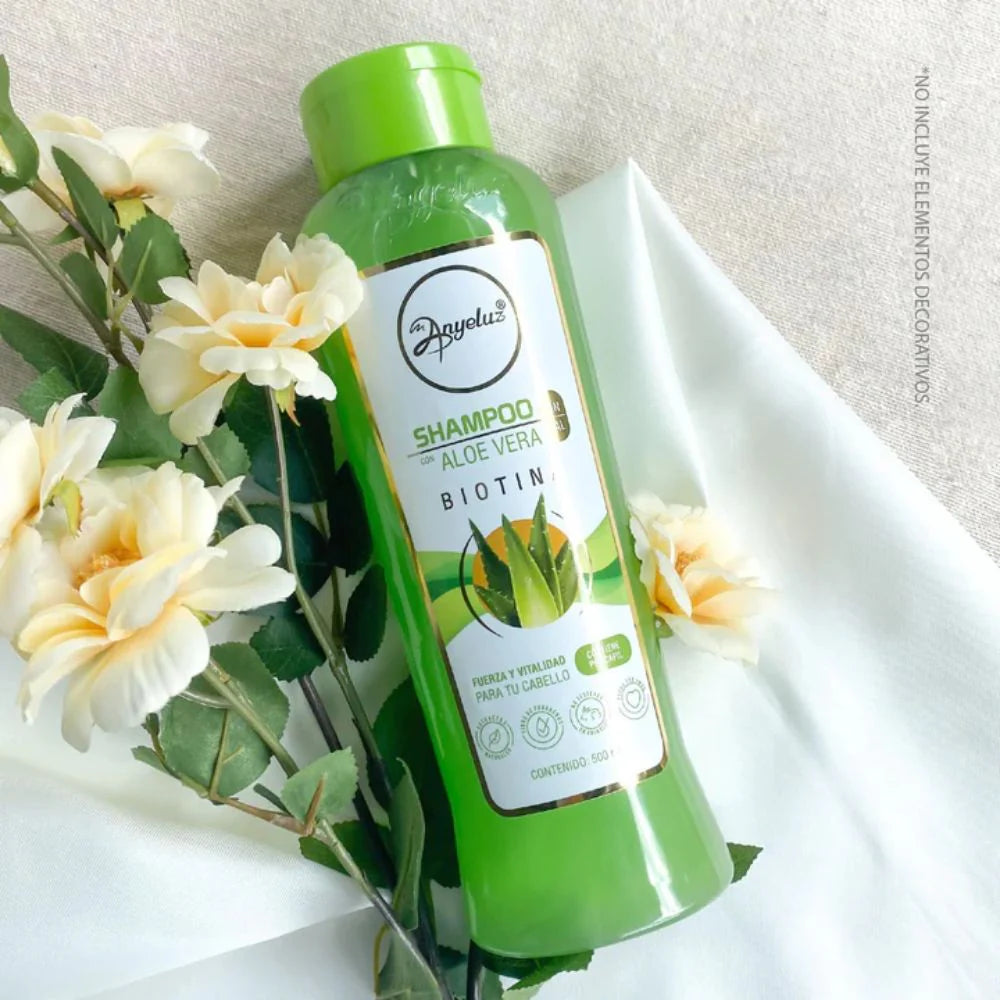 Anyeluz Biotin Aloe Shampoo 500ml Hair Regrowth Hydrating Formula