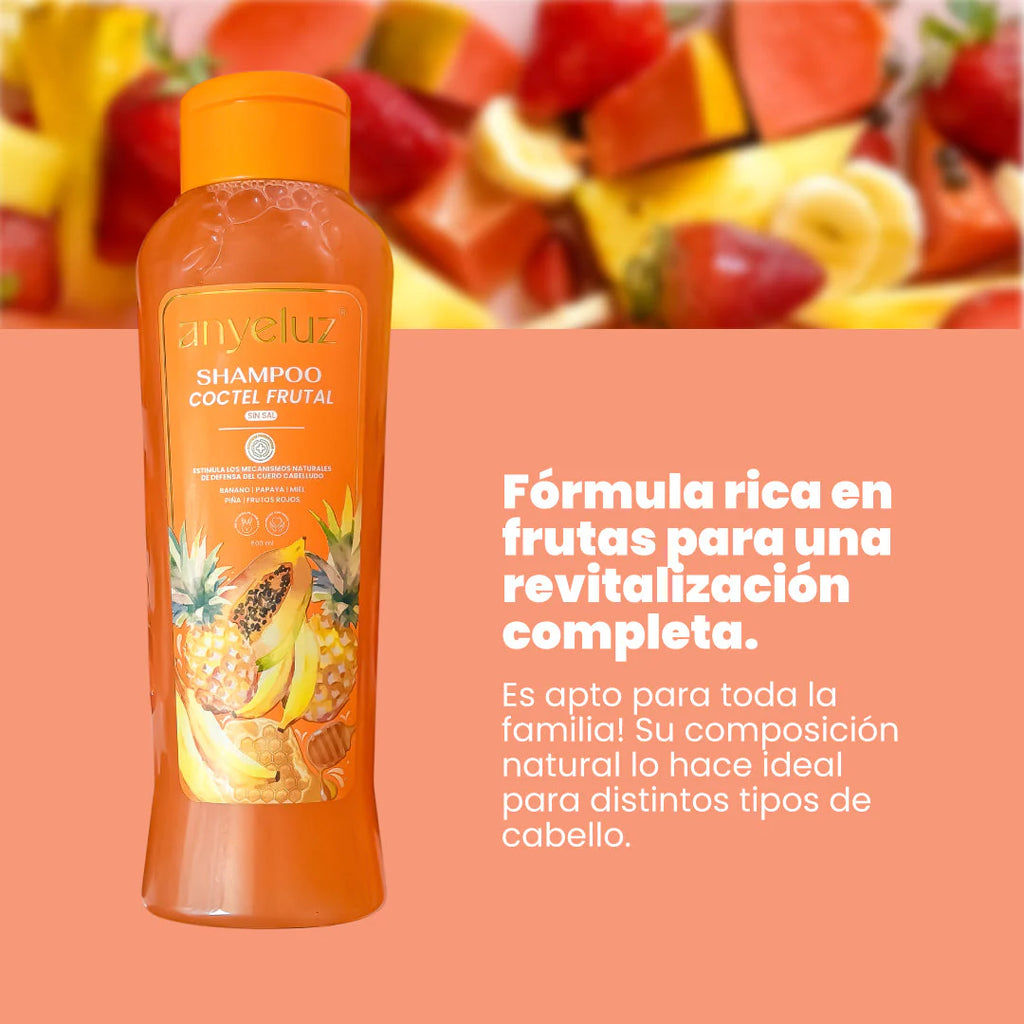 Anyeluz Fruit Hair Shampoo 500ml Shine Hydration Strength