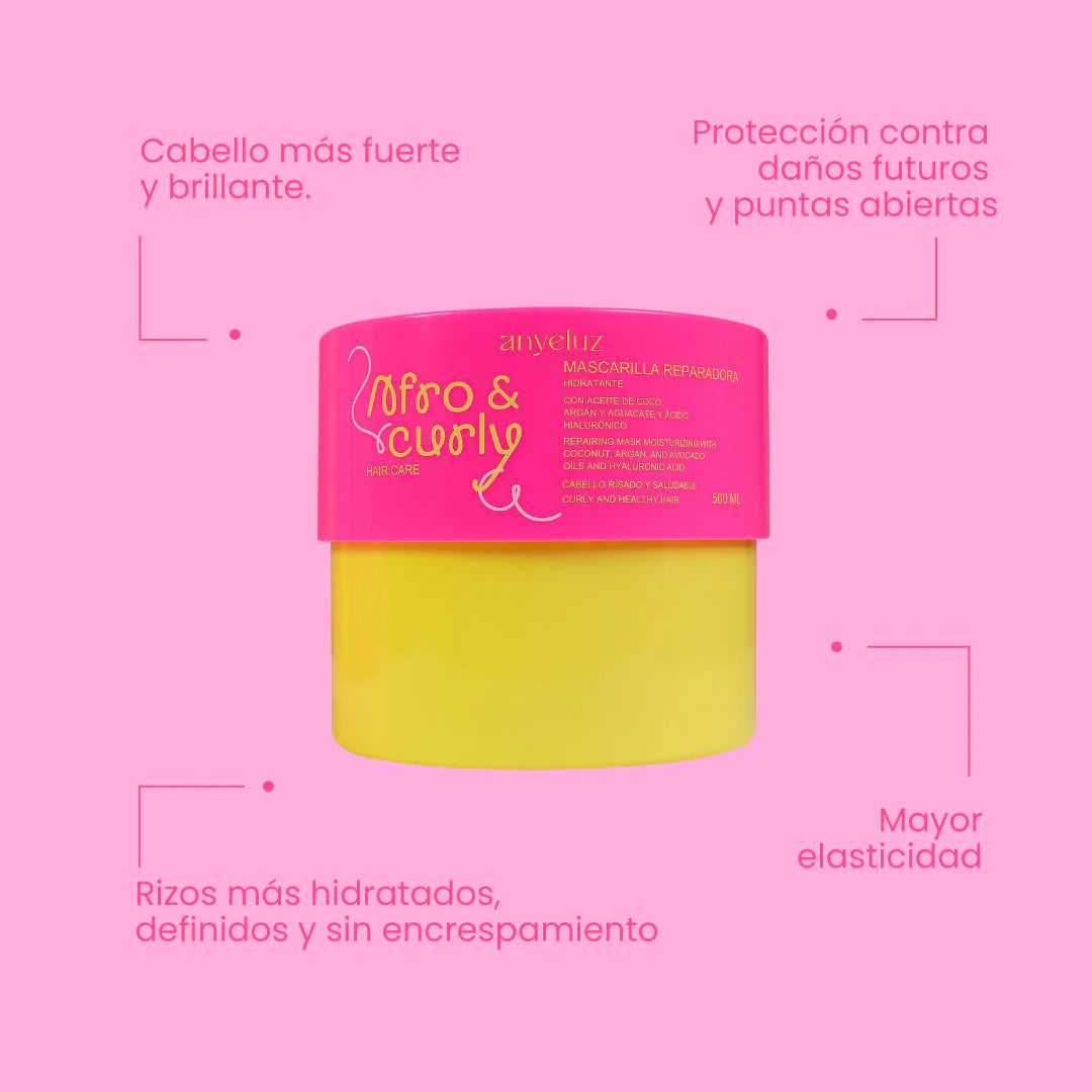 Curly Hair Mask Deep Conditioner Coconut Argan Avocado