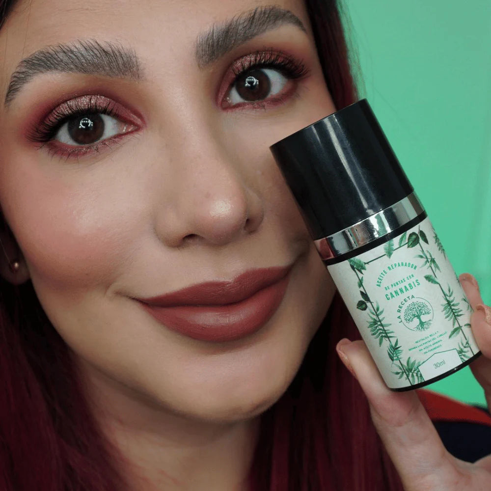 Aceite Reparador de Puntas La Receta CBD 30 ml – Anti Frizz y Brillo